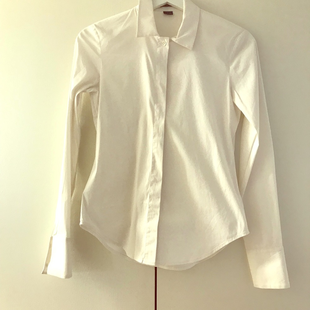 Theory classic white shirt, P